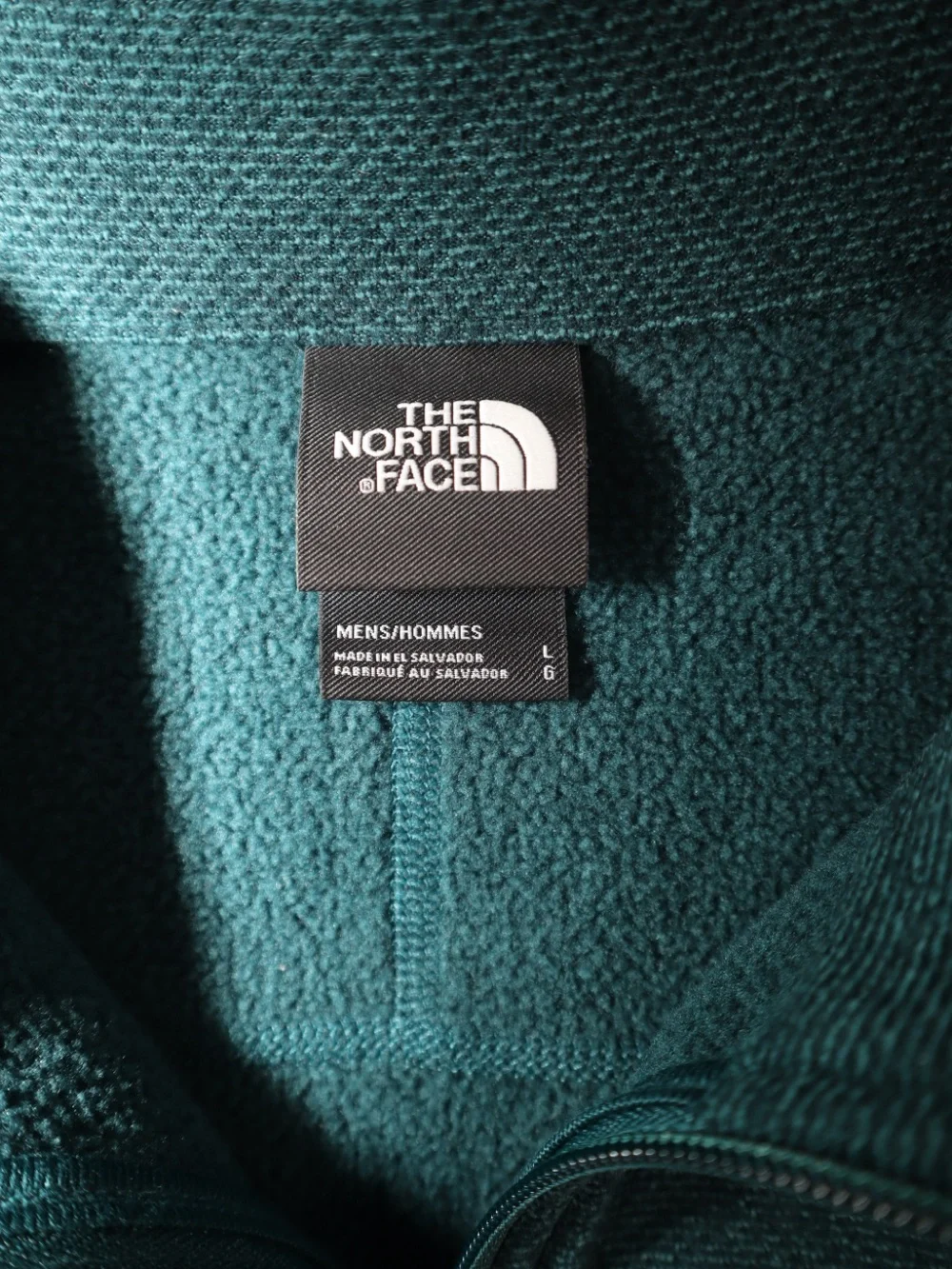 The North Face Men's Teal Quarter-Zip Fleece Pullover